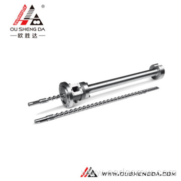 bimetallic single screw for extruder machine BIMETALLIC COLMONOY stelite plasticizing effect QUEEN'S MACHINERY YE I MACHINERY